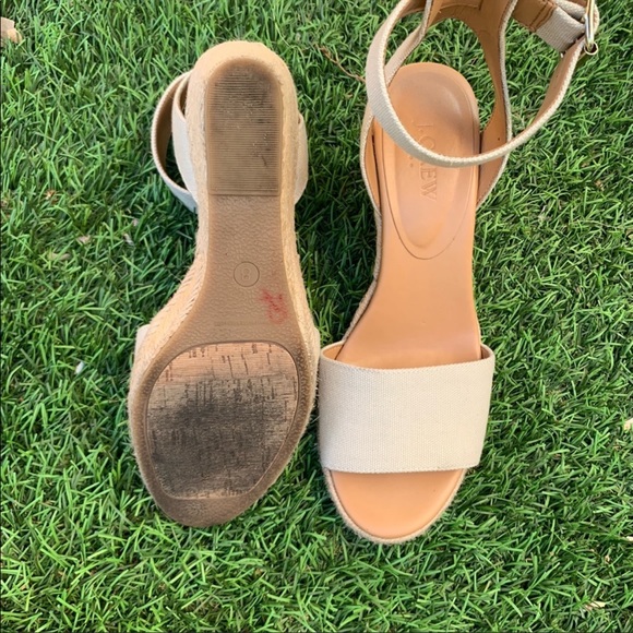 JCrew Tan Wedge Sandals - Picture 5 of 7